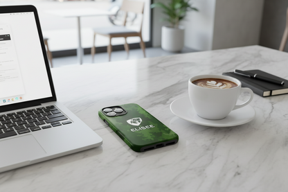 Cover iPhone rigida Elisee Mimetico Verde