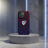 Cover iPhone rigida Elisee Rosso Blu
