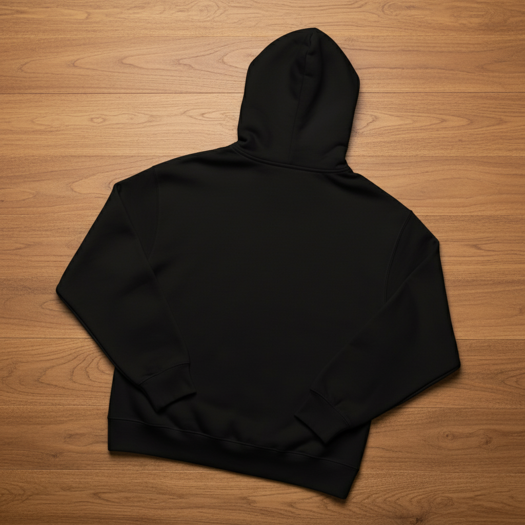 Felpa con cappuccio oversize pesante ricamata "IL BRIVIDO DELLA VITA"